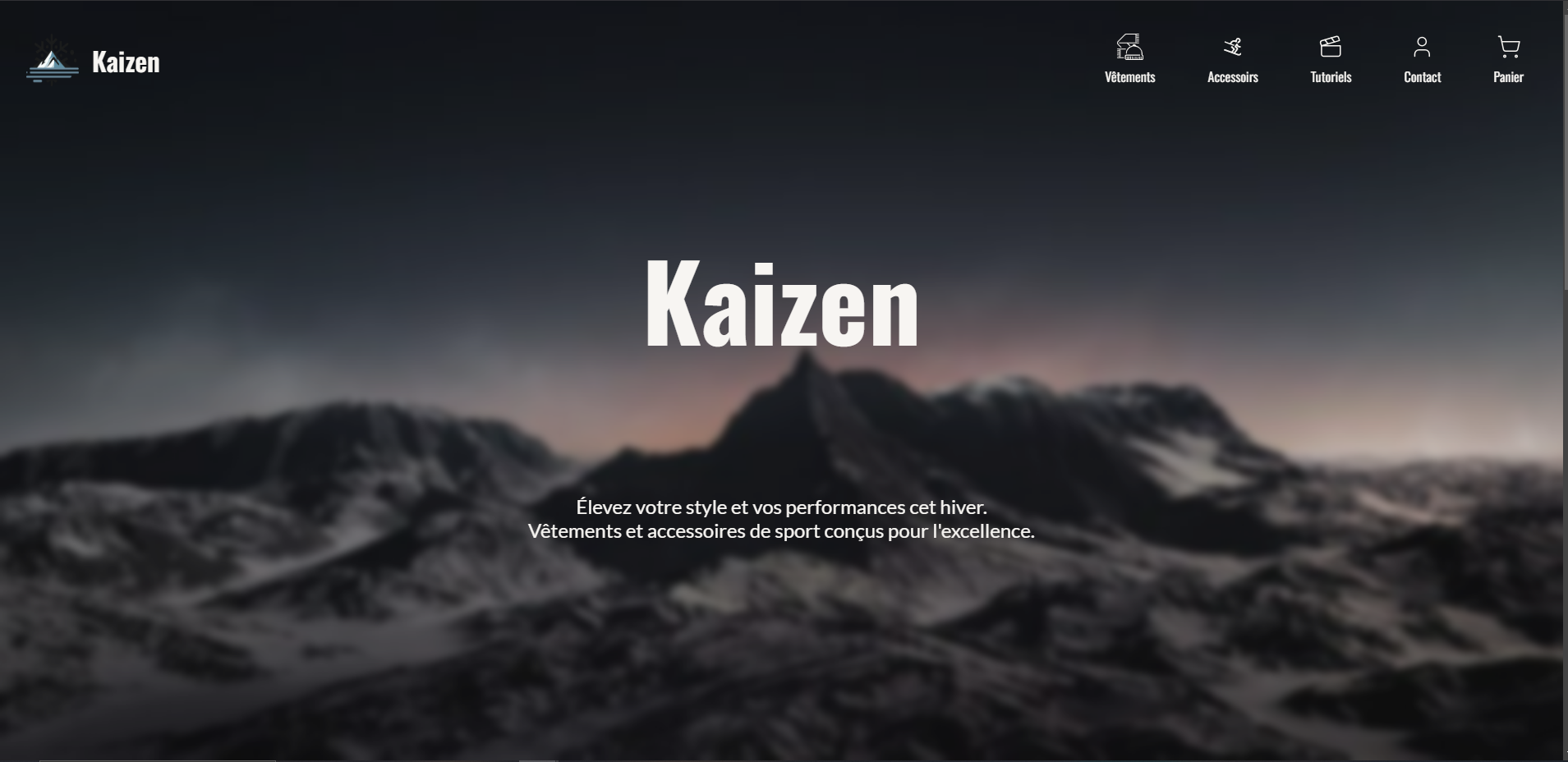 page d'accueil de Keizen