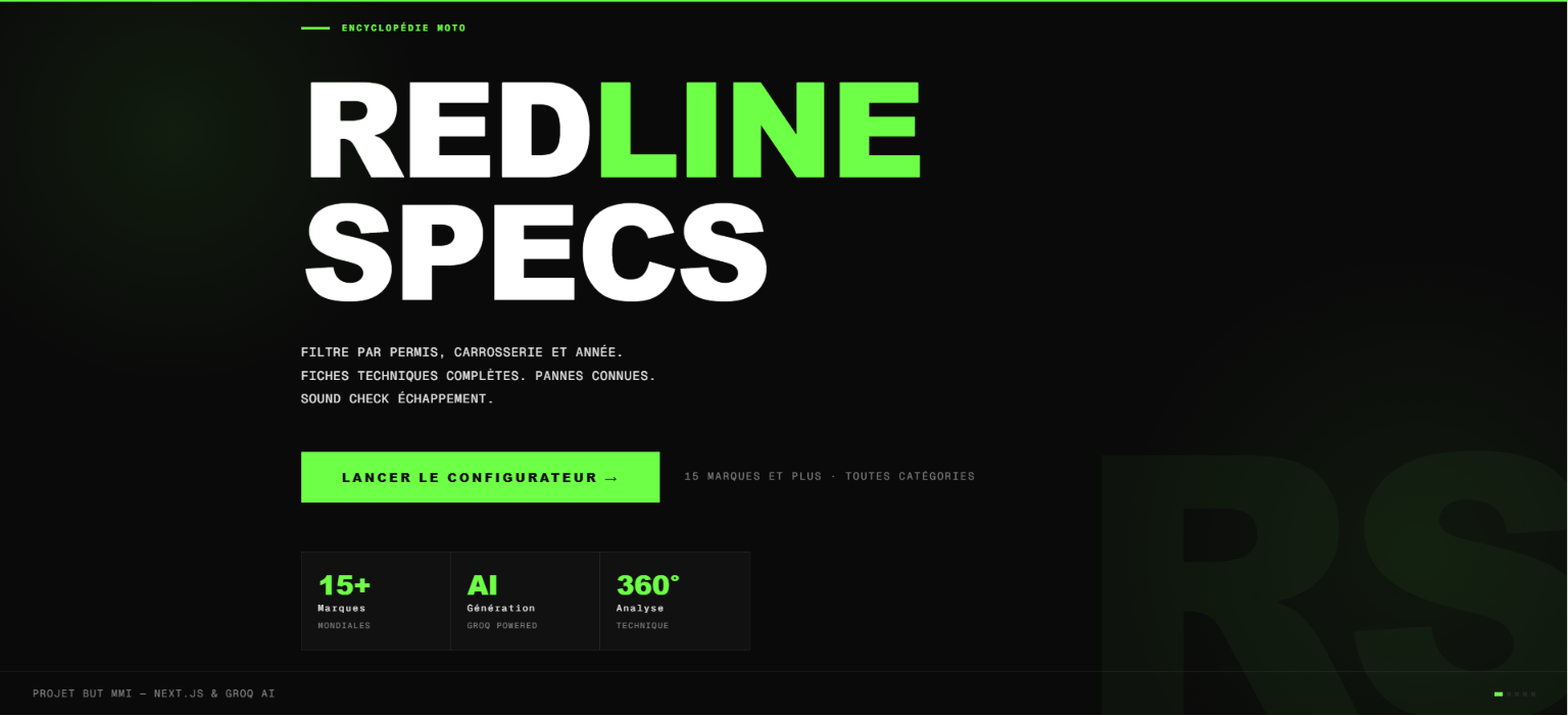 Redline Specs